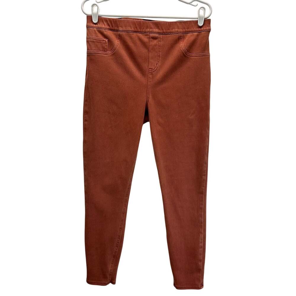 Spanx Jean-ish Ankle Leggings in Burnt Orange XL pull On Style